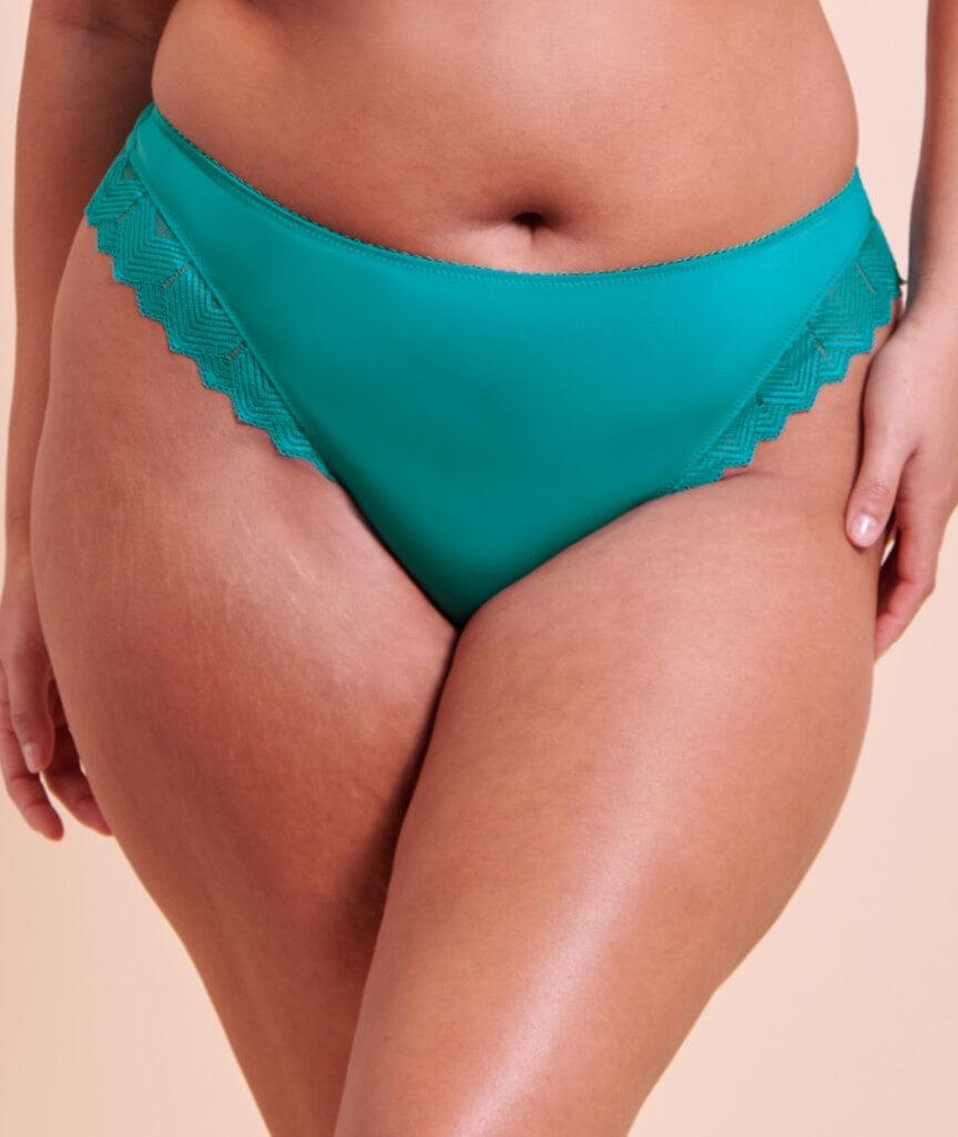 Curvy Kate Wild One Brazilian Brief - Teal Blue 