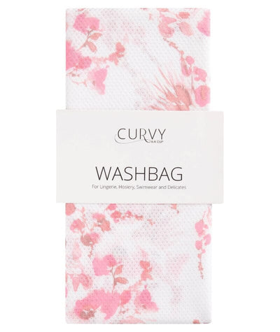Curvy Lingerie Pink Floral Washbag - Large Bra Accessories 