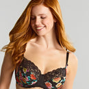 Panache Envy Full Cup Underwire Bra - Black Rose