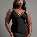 Scantilly Embrace Wired Deep Plunge Chemise - Black