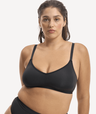 Nala Bio Comfort Wirefree Bralette - Licorice – 10F-G-H