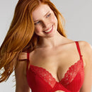 Panache Envy Plunge Underwire Bra - Poppy Red