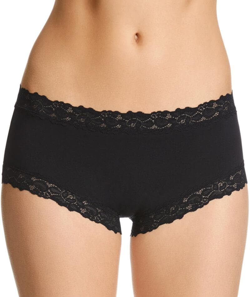 Jockey Parisienne Cotton Boyleg - Black Knickers 8  