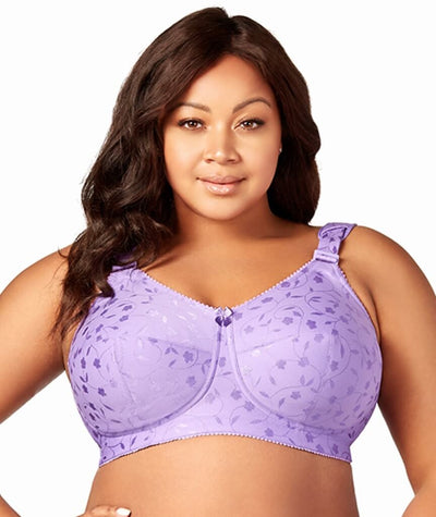 Elila Jacquard Wire-Free Bra - Lilac – 12G