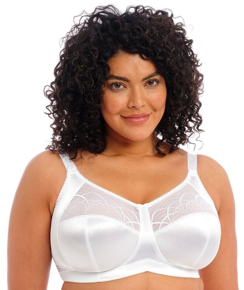 Elomi Cate Soft Cup Wire-Free Bra - White Bras 