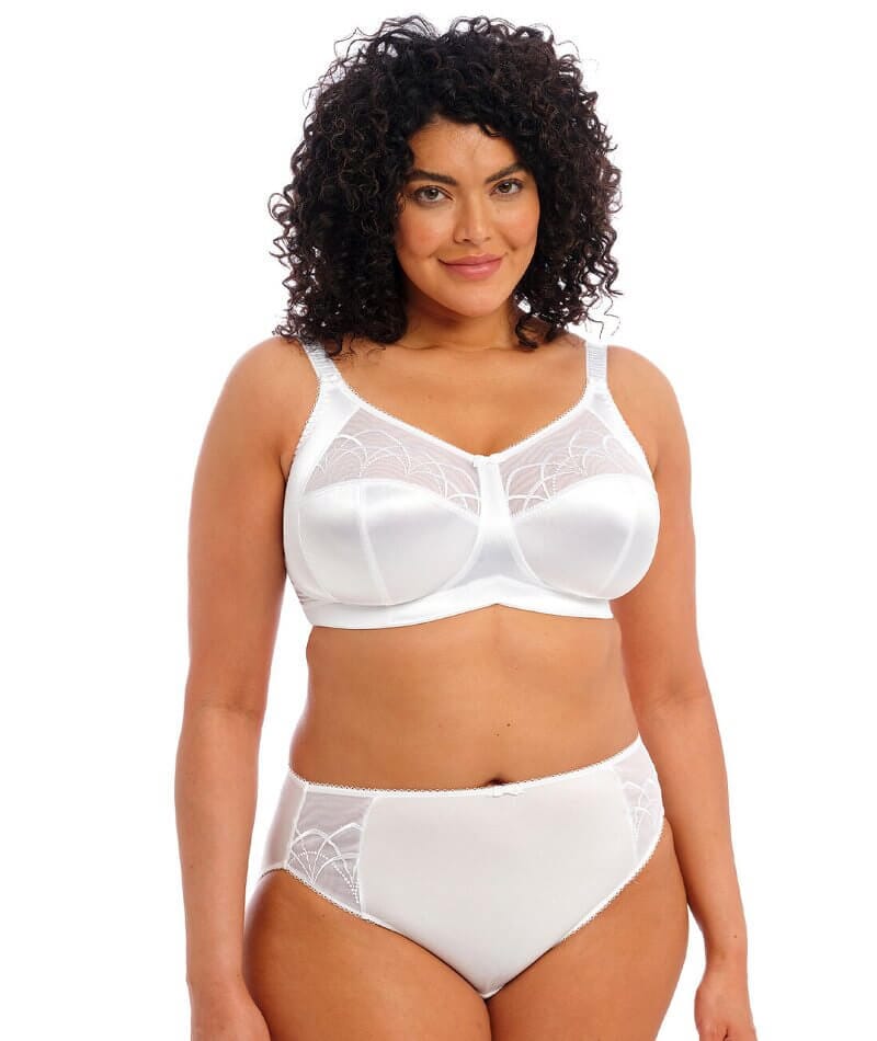 Elomi Cate Soft Cup Wire-Free Bra - White Bras 