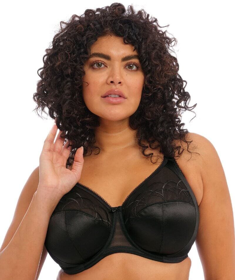 Elomi Cate Underwired Full Cup Banded Bra - Black Bras  