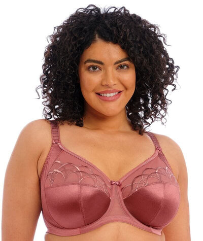 Elomi Cate Underwired Full Cup Banded Bra - Rosewood Bras 