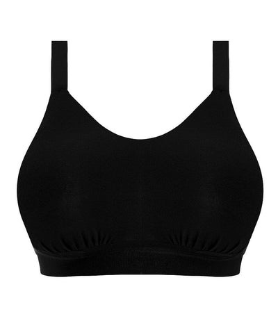 Elomi Downtime Wire-Free Bralette - Black Bras 