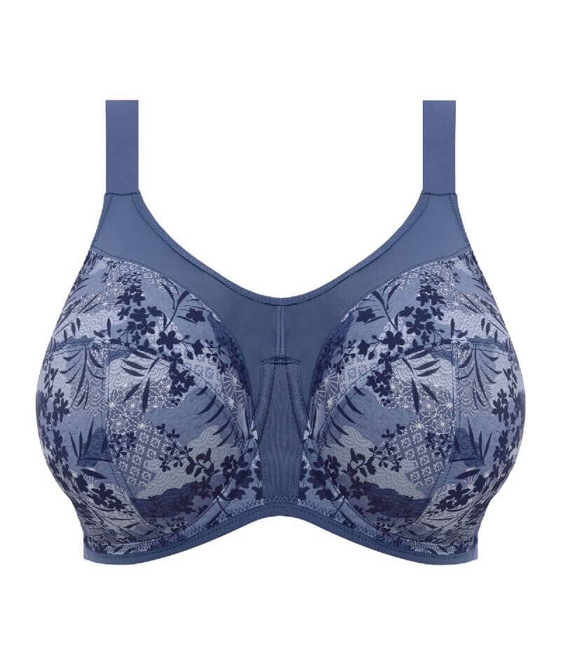 Elomi Energise Underwired Sports Bra - Floral Vintage Denim Bras 