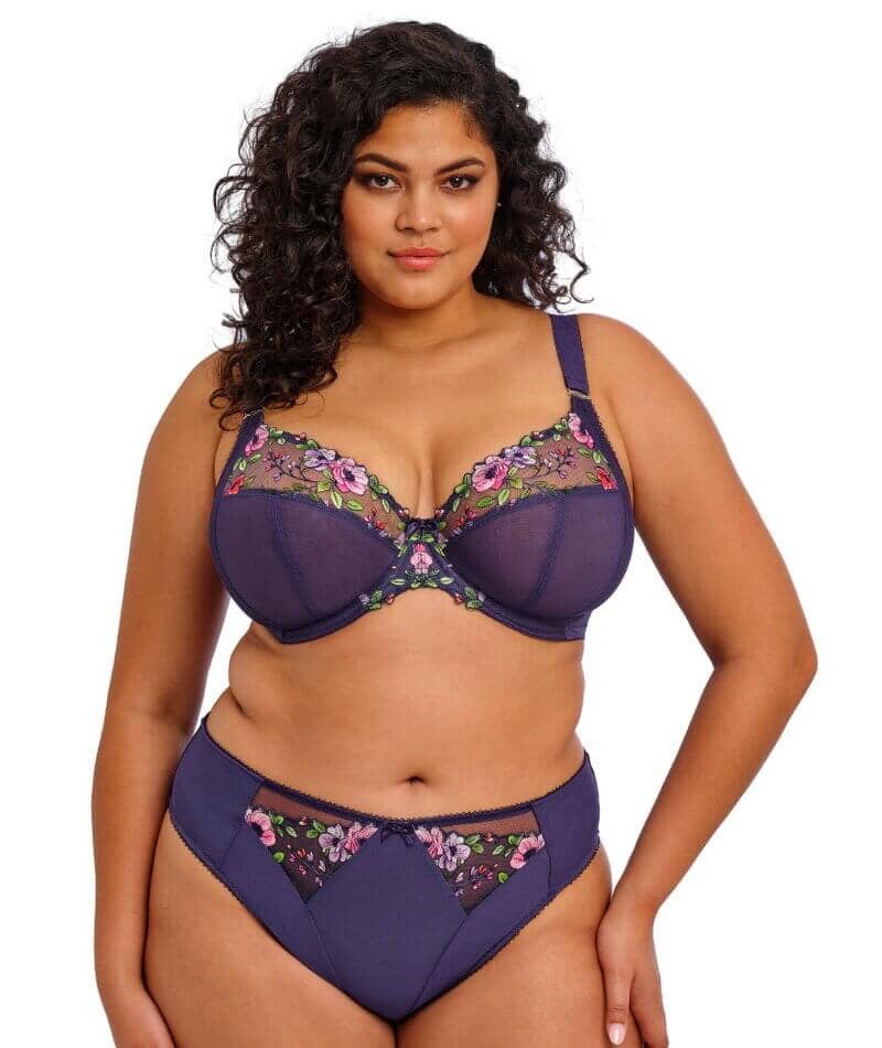 Elomi Himari High Leg Brief - Midnight Knickers 