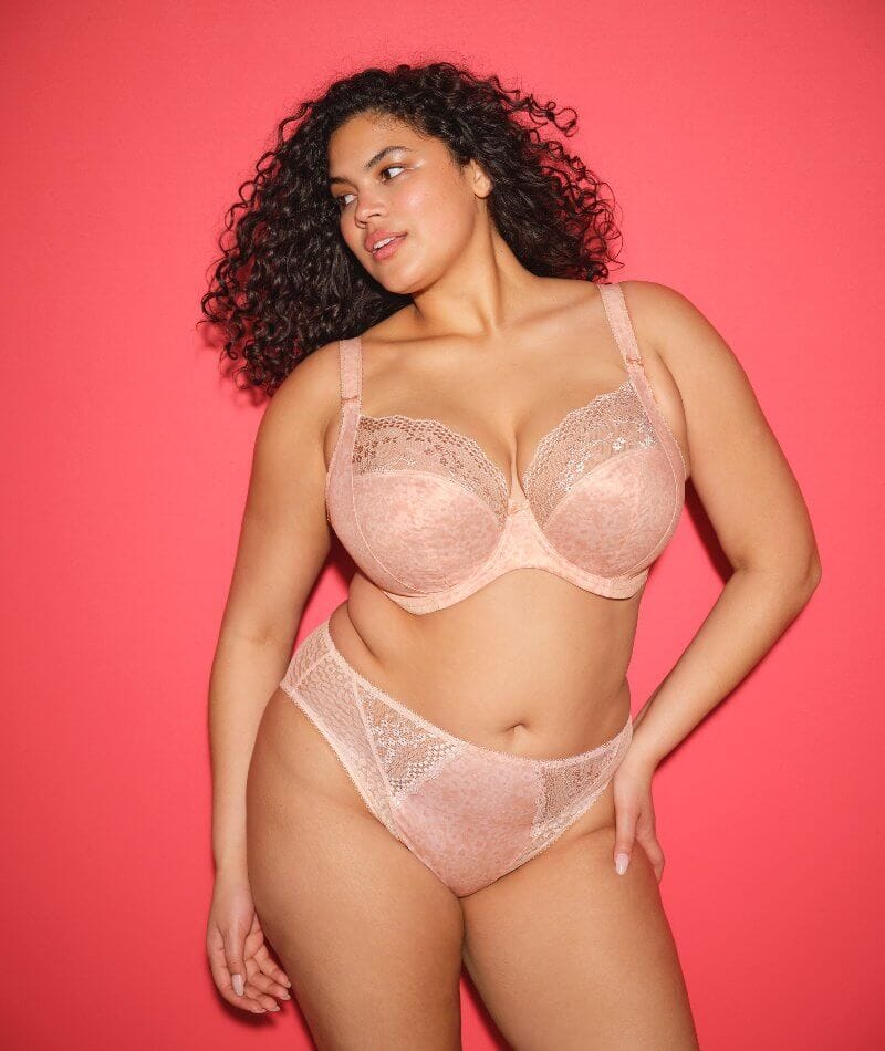 Elomi Lucie Underwire Stretch Plunge Bra - Pale Blush Bras 
