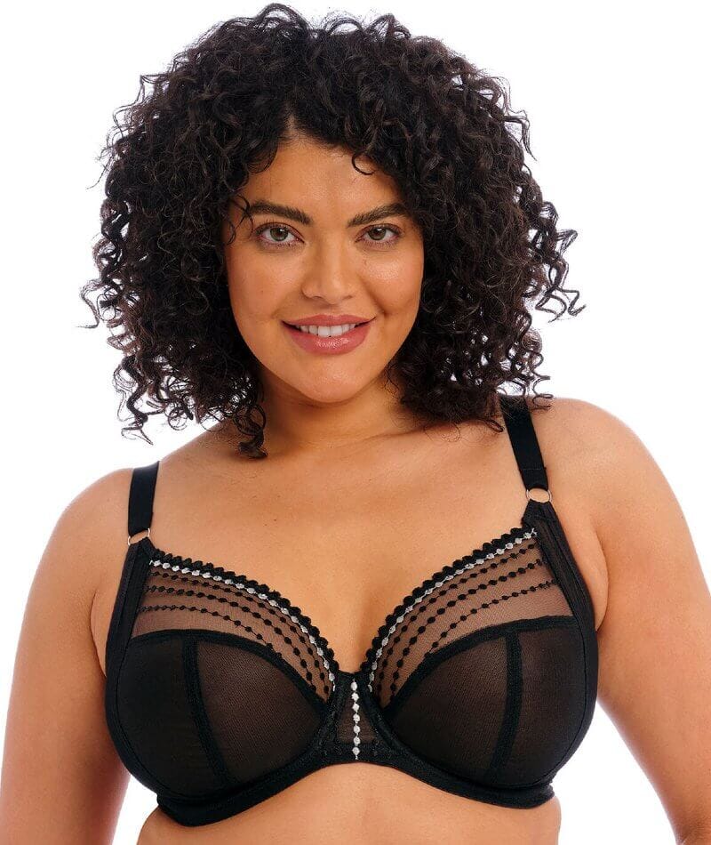 Elomi Matilda Plunge Underwired Bra - Black Bras 