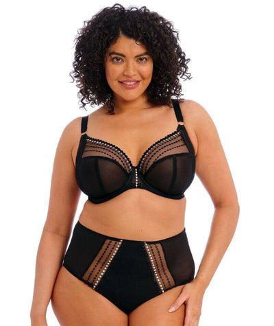 Elomi Matilda Plunge Underwired Bra - Black Bras 