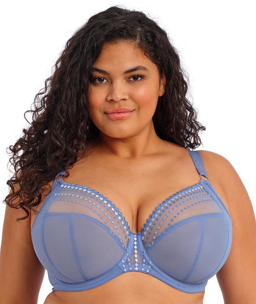 Elomi Matilda Underwired Plunge Bra - Lunar Blue 