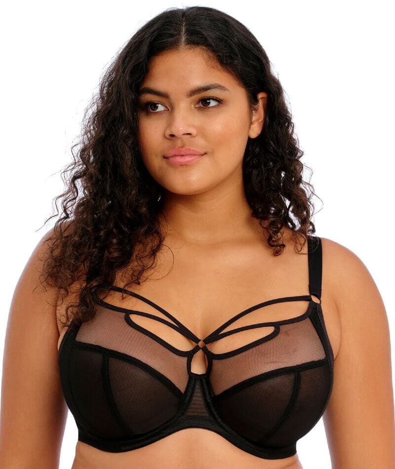 Elomi Sachi Underwired Plunge Bra - Black Bras  
