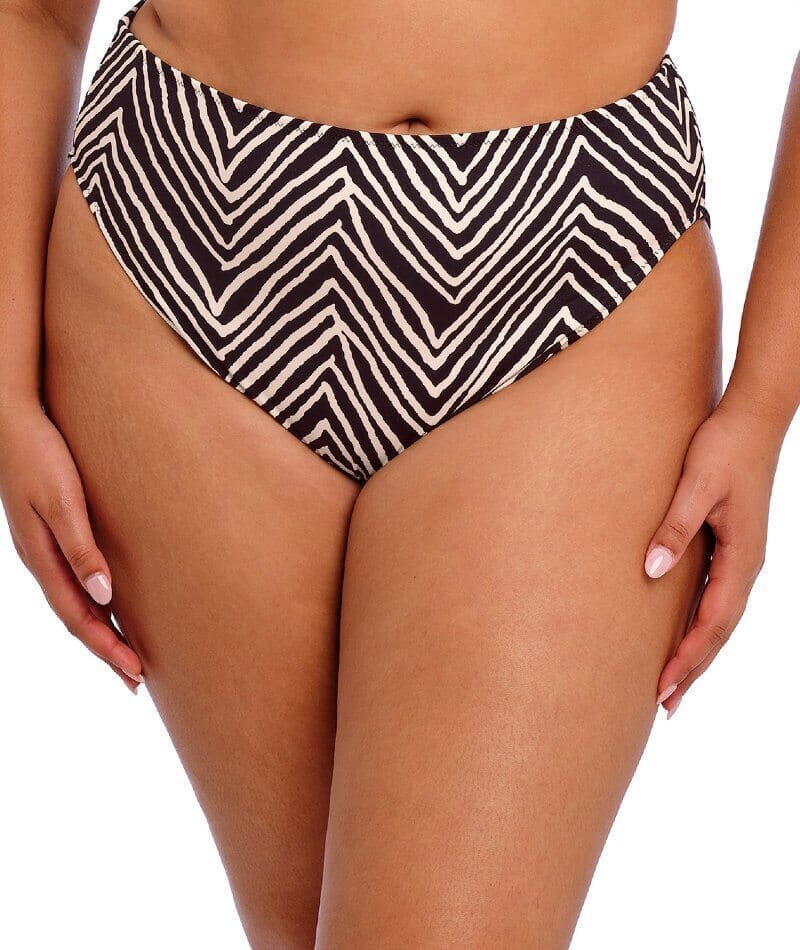 Elomi Swim Fiji Falls Mid Rise Bikini Brief - Black Swim  
