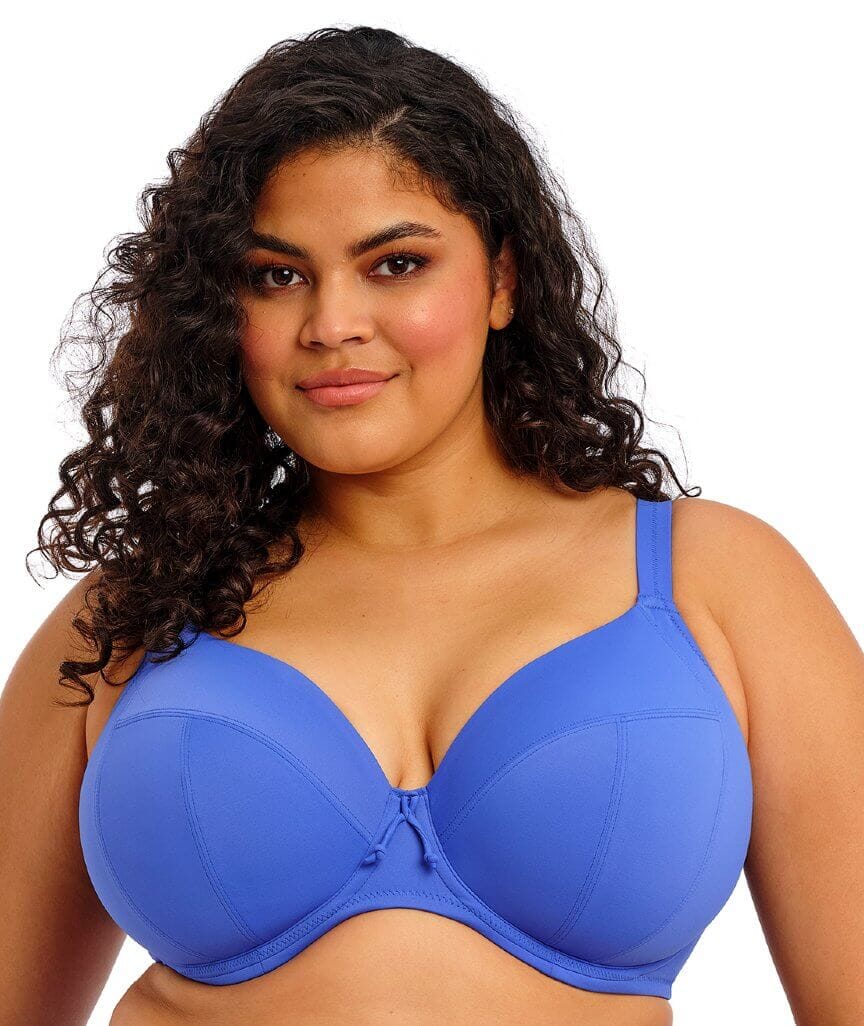 Elomi Swim Plain Sailing Underwired Plunge Bikini Top - Azure Swim  