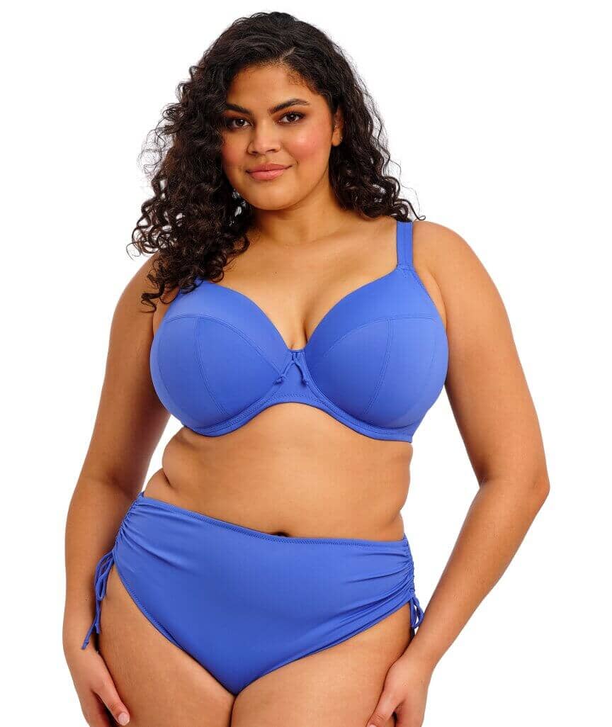 Elomi Swim Plain Sailing Underwired Plunge Bikini Top - Azure Swim 
