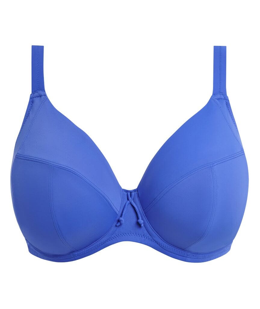 Elomi Swim Plain Sailing Underwired Plunge Bikini Top - Azure Swim 