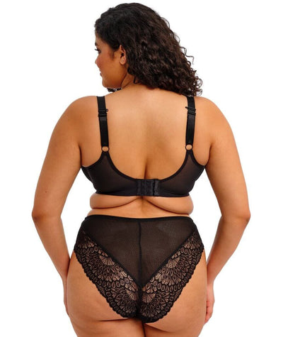 Elomi Tiernie Underwire Stretch Plunge Bra - Black Bras 