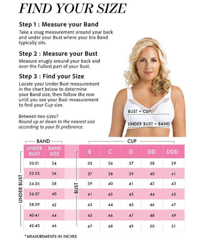Exquisite Form Fully Cotton Soft Cup Wirefree Bra With Lace - White Bras 