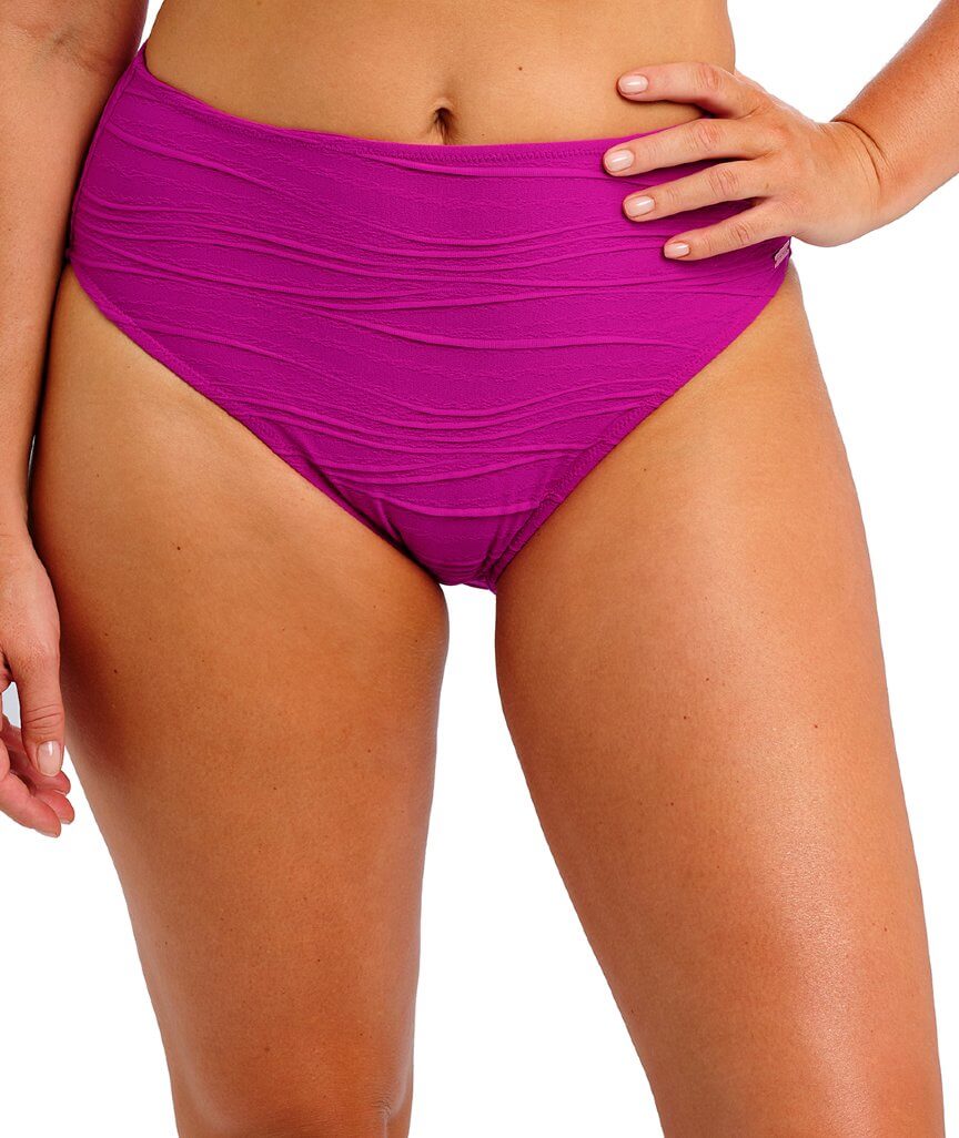 Fantasie Swim Beach Waves High Waist Bikini Brief - Bright Fuchsia