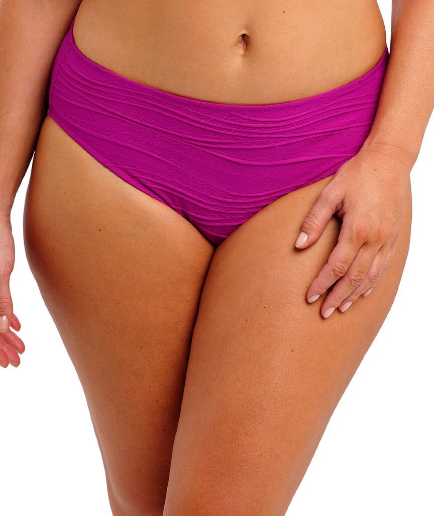 Fantasie Swim Beach Waves Mid Rise Bikini Brief - Bright Fuchsia