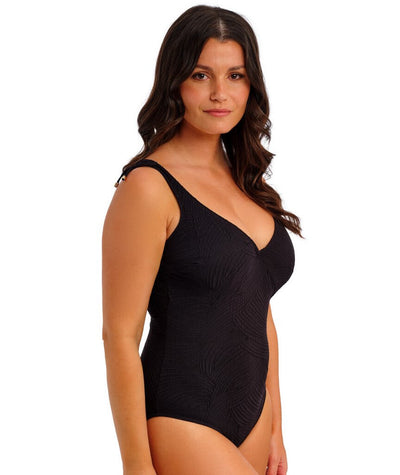 Fantasie Swim Ottawa Underwired Plunge One Piece Swimsuit - Black