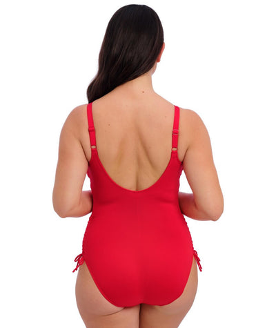 Fantasie Swim Ottawa Underwired Twist Front One Piece Swimsuit - Radiant Red