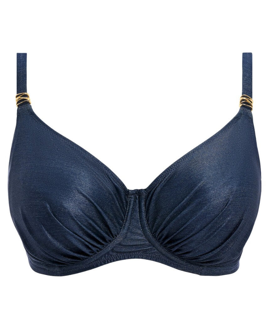 Fantasie Swim Paros Coast Underwire Gathered Full Cup Bikini Top - Midnight Sparkle