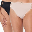 Fayreform Coral High Cut Brief 2 Pack - Black/Latte