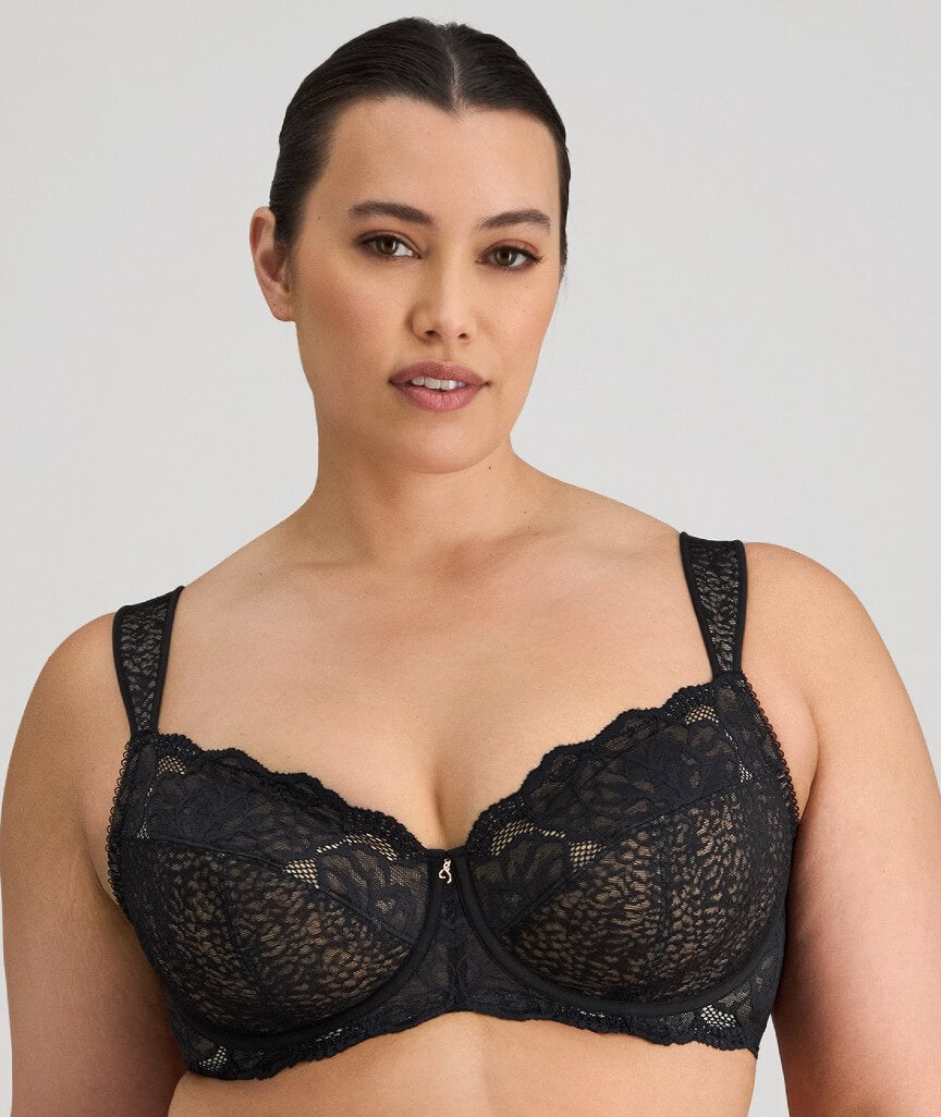 Fayreform Midnight Express Underwire Bra - Black 