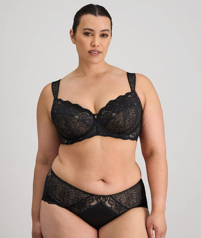 Fayreform Midnight Express Underwire Bra - Black
