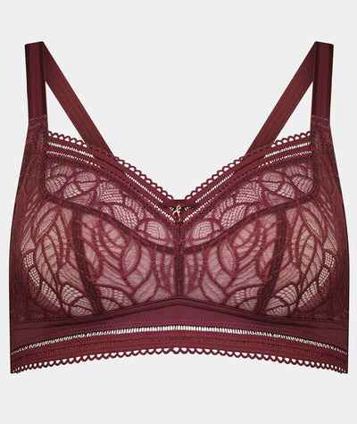 Fayreform Mysterious Wirefree Bra - Windsor Wine Bras 