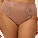 Elomi Lucie High Leg Brief - Mocha
