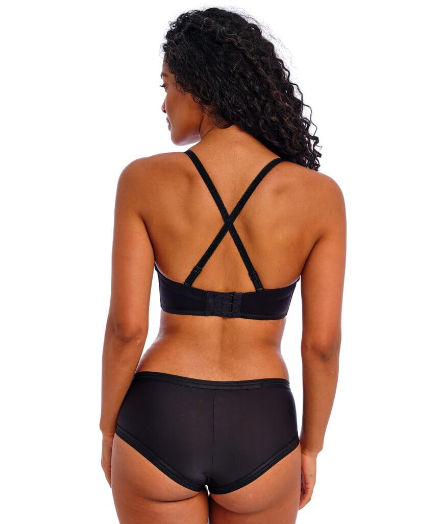 Freya Deco Underwired Moulded Strapless Bra - Black