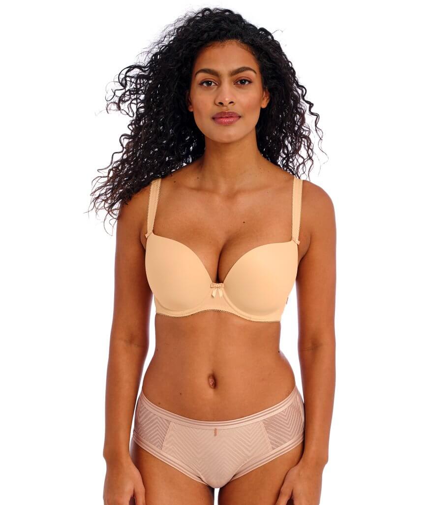 Freya Deco Moulded Plunge Bra - Nude