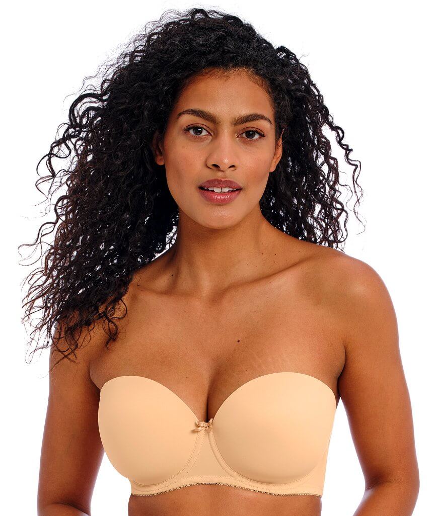 Freya Deco Underwired Moulded Strapless Bra - Nude 
