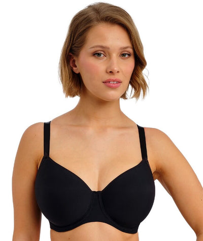 Freya Essentially Smooth Underwire Moulded Balcony T-shirt Bra - Black – 6E