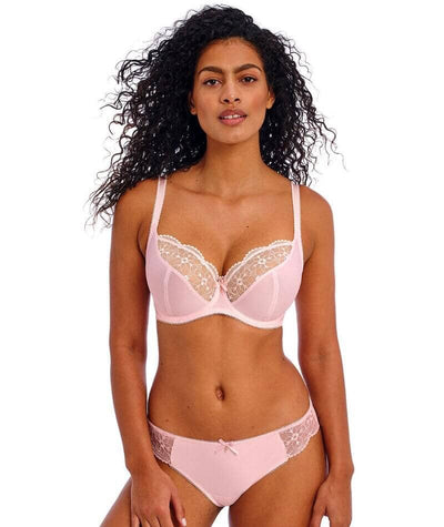 Freya Hallie Underwire Plunge Bra - Pink Champagne Bras 