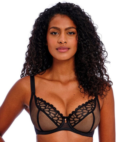 Freya Loveland Underwire Plunge Bra - Bombshell Black – 6DD