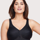 Glamorise Magiclift Front-Closure Posture Back Wire-Free Bra - Black