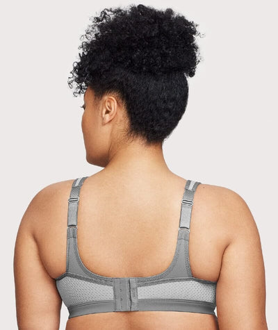 Glamorise High Impact Underwire Sports Bra - Grey Bras 