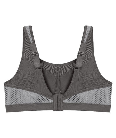 Glamorise High Impact Underwire Sports Bra - Grey Bras 