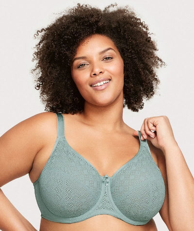 Glamorise Lace Comfort WonderWire Bra - Jade Bras 