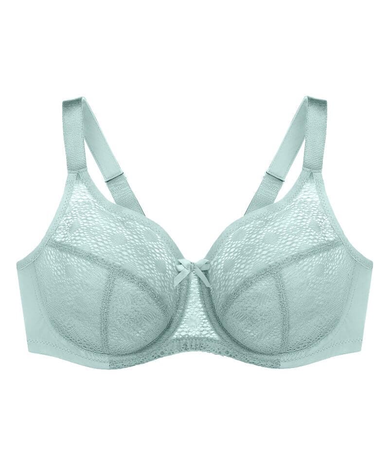 Glamorise Lace Comfort WonderWire Bra - Jade Bras 