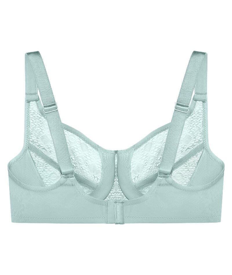 Glamorise Lace Comfort WonderWire Bra - Jade Bras 