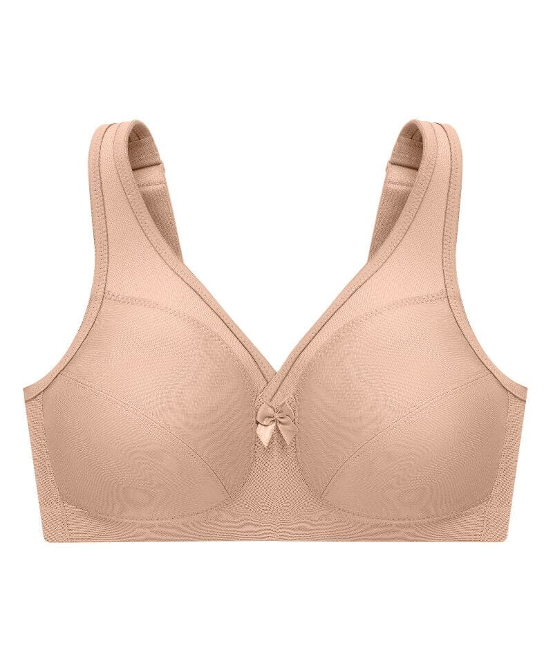Dames Katoenen Bh niet voorgevormd beugelloze bh 75C rood Dames Katoenen Bh niet voorgevormd beugelloze bh 75C rood