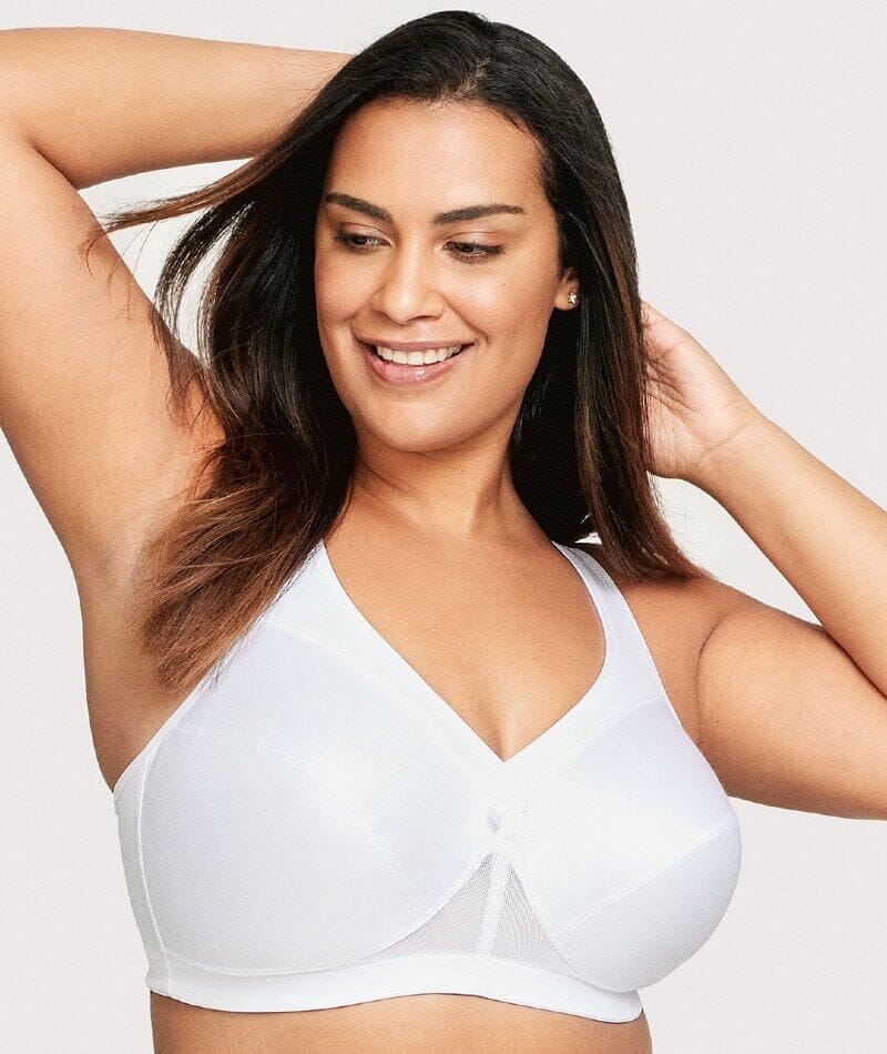 Glamorise Magiclift 1005 Reggiseno Active Support Senza Ferri - Copertura Completa, Nero, Taglia 6DD